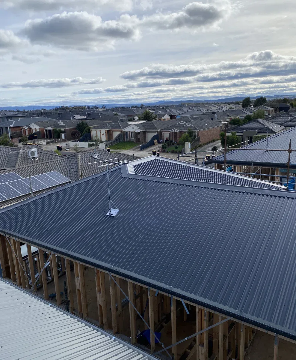 Colorbond roof install in Pascoe Vale.